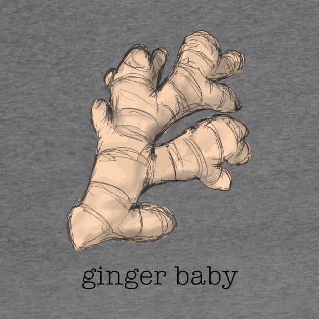 Ginger Baby illustration with Words by KristopherBel